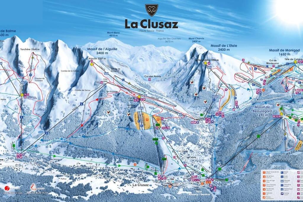 Appartement La Clusaz Avec Terrasse Sur Les Pistes De Ski Manigod Εξωτερικό φωτογραφία